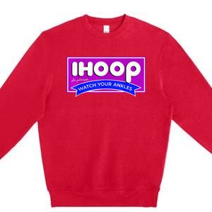 IHoop Funny Basketball Kids Adult Girls Premium Crewneck Sweatshirt