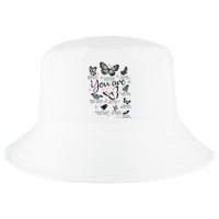 Inspirational Faithful Butterfly Design for Christians Cool Comfort Performance Bucket Hat