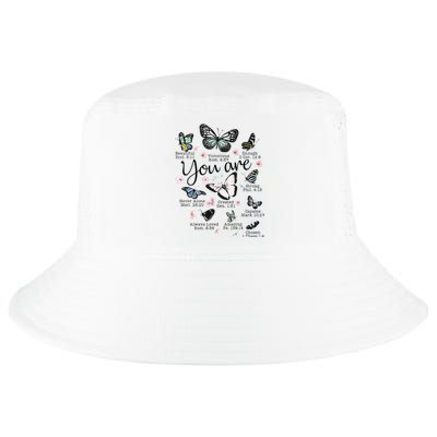 Inspirational Faithful Butterfly Design for Christians Cool Comfort Performance Bucket Hat