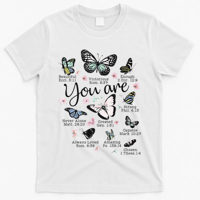 Inspirational Faithful Butterfly Design for Christians T-Shirt