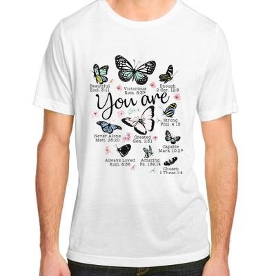 Inspirational Faithful Butterfly Design for Christians Adult ChromaSoft Performance T-Shirt