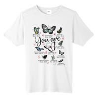 Inspirational Faithful Butterfly Design for Christians Tall Fusion ChromaSoft Performance T-Shirt