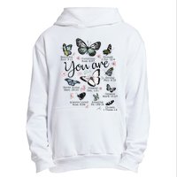 Inspirational Faithful Butterfly Design for Christians Urban Pullover Hoodie