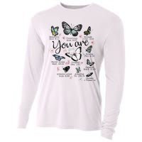 Inspirational Faithful Butterfly Design for Christians Cooling Performance Long Sleeve Crew