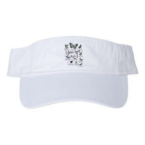 Inspirational Faithful Butterfly Design for Christians Valucap Bio-Washed Visor