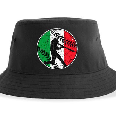 Italian Flag Baseball Hitter Italy Flag Sustainable Bucket Hat