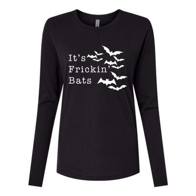 ItS Frickin Bats Halloween Womens Cotton Relaxed Long Sleeve T-Shirt