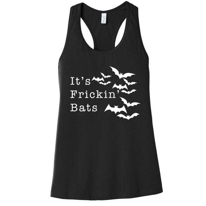 ItS Frickin Bats Halloween Women's Racerback Tank