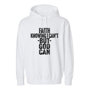 Inspirational Faith Based Religious Spiritual Garment-Dyed Fleece Hoodie