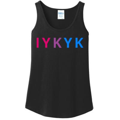 Iykyk Funny Bisexual Lgbtq Pride Subtle Lgbt Bi I Y K Y K Ladies Essential Tank