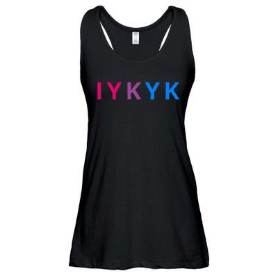 Iykyk Funny Bisexual Lgbtq Pride Subtle Lgbt Bi I Y K Y K Ladies Essential Flowy Tank