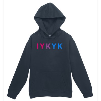 Iykyk Funny Bisexual Lgbtq Pride Subtle Lgbt Bi I Y K Y K Urban Pullover Hoodie