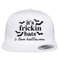 It’S Frickin Bats Ilove Halloween Flat Bill Trucker Hat