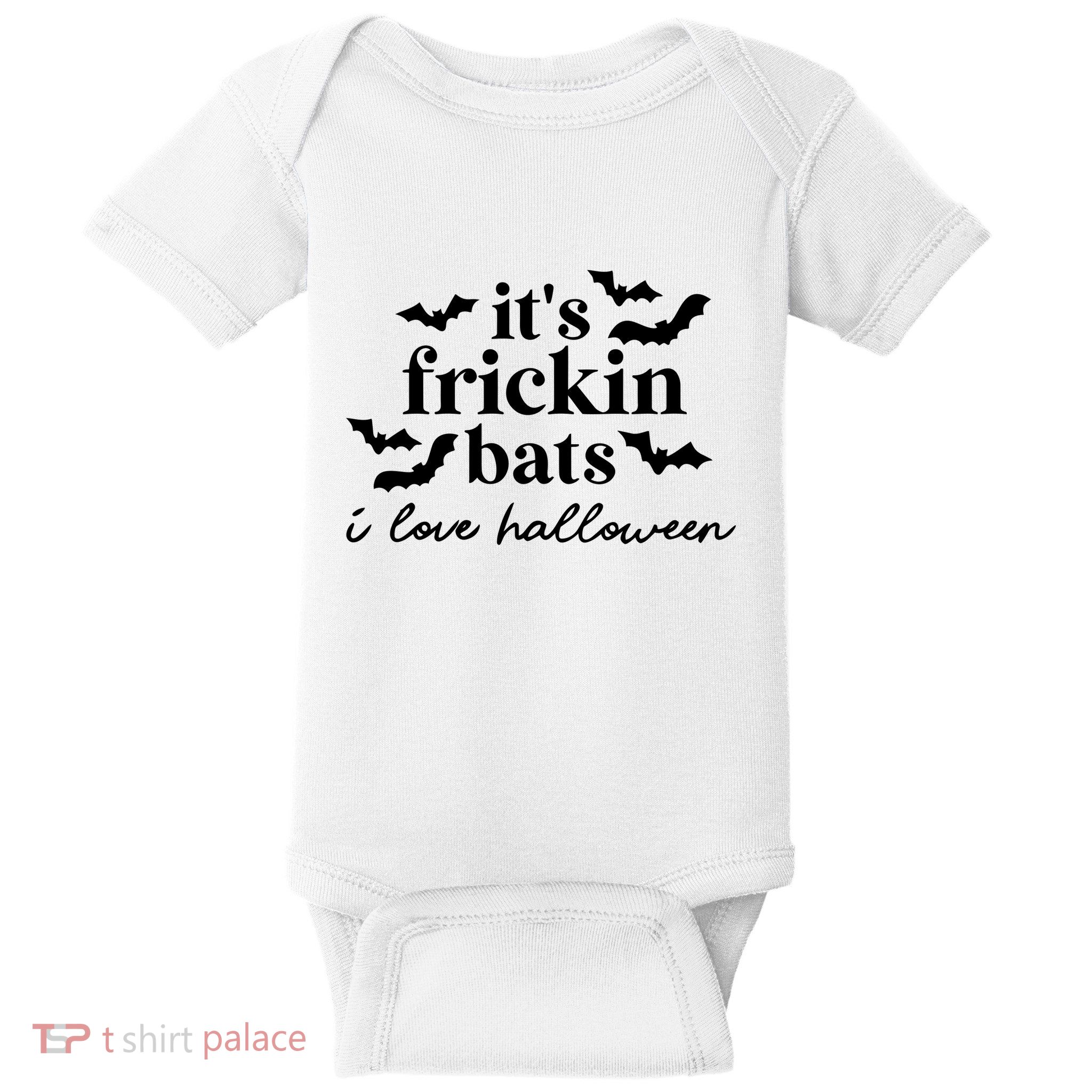 It’S Frickin Bats Ilove Halloween Baby Bodysuit