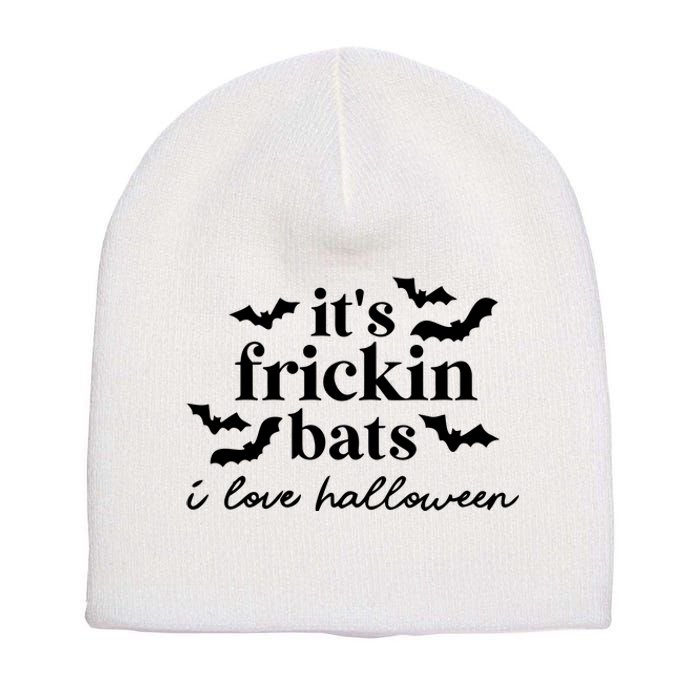 It’S Frickin Bats Ilove Halloween Short Acrylic Beanie