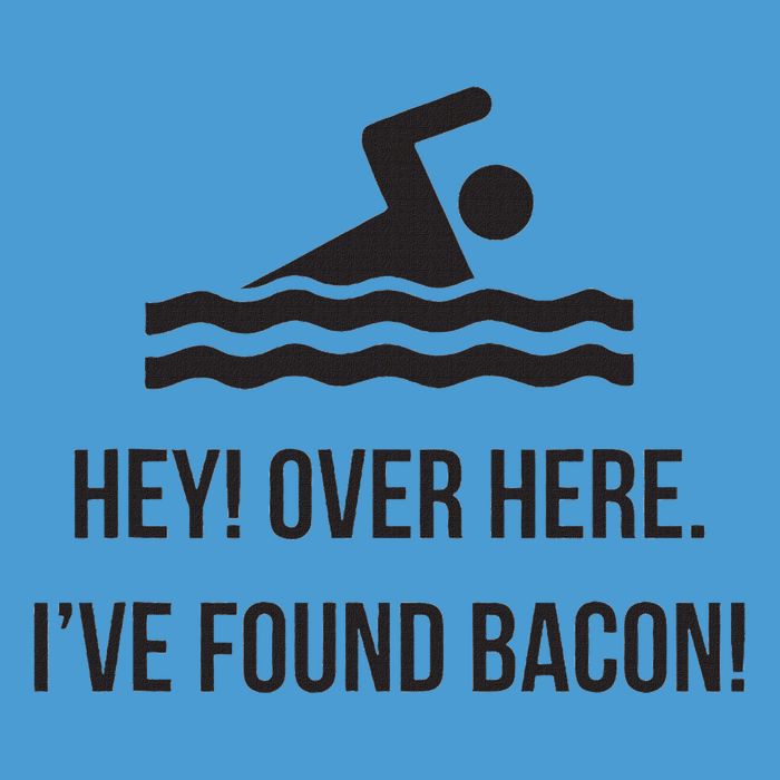 I've Found Bacon! Funny Swimmer , Bacon Lovers Tie Dye Hoodie