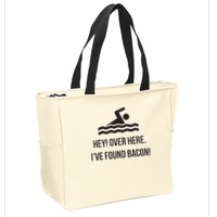 I've Found Bacon! Funny Swimmer , Bacon Lovers Zip Tote Bag