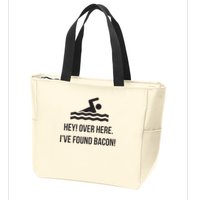 I've Found Bacon! Funny Swimmer , Bacon Lovers Zip Tote Bag
