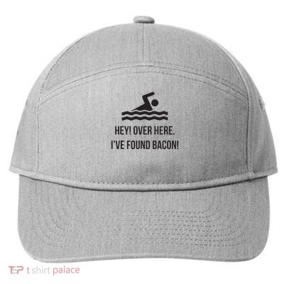 I've Found Bacon! Funny Swimmer , Bacon Lovers 7-Panel Snapback Hat