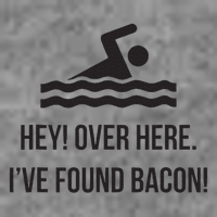 I've Found Bacon! Funny Swimmer , Bacon Lovers Toddler Hoodie