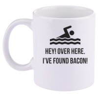 I've Found Bacon! Funny Swimmer , Bacon Lovers 11oz C Handle Ceramic Mug