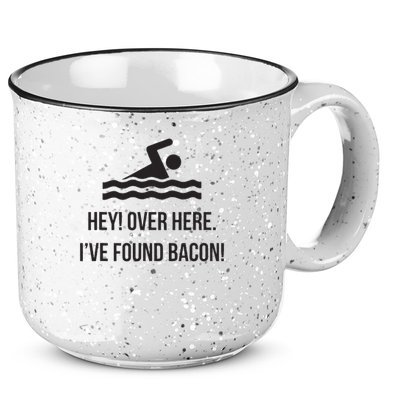 I've Found Bacon! Funny Swimmer , Bacon Lovers 15oz Campfire Ceramic Mug