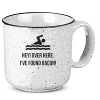 I've Found Bacon! Funny Swimmer , Bacon Lovers 15oz Campfire Ceramic Mug