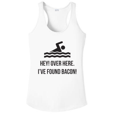 I've Found Bacon! Funny Swimmer , Bacon Lovers Ladies PosiCharge Competitor Racerback Tank
