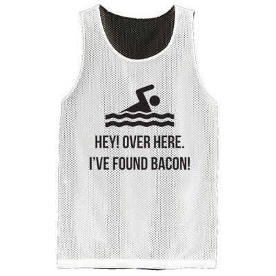 I've Found Bacon! Funny Swimmer , Bacon Lovers Mesh Reversible Basketball Jersey Tank