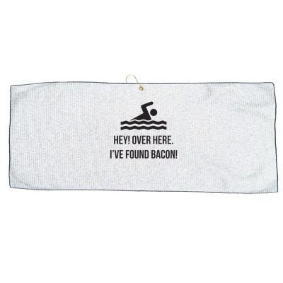 I've Found Bacon! Funny Swimmer , Bacon Lovers Large Microfiber Waffle Golf Towel
