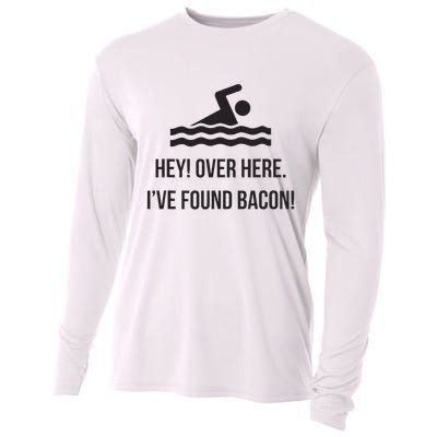 I've Found Bacon! Funny Swimmer , Bacon Lovers Cooling Performance Long Sleeve Crew