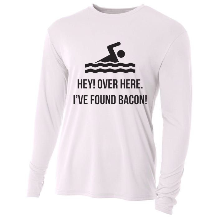 I've Found Bacon! Funny Swimmer , Bacon Lovers Cooling Performance Long Sleeve Crew