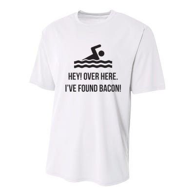 I've Found Bacon! Funny Swimmer , Bacon Lovers Youth Performance Sprint T-Shirt