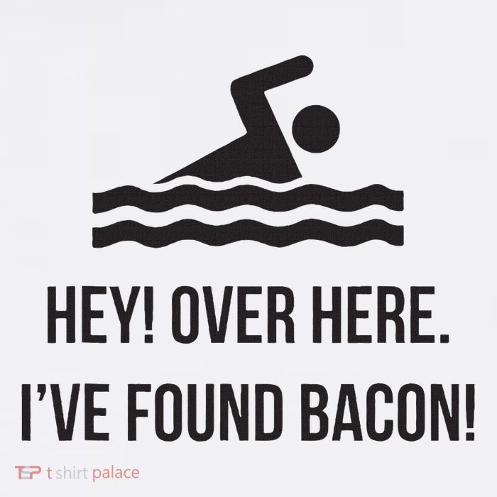 I've Found Bacon! Funny Swimmer , Bacon Lovers Youth Performance Sprint T-Shirt