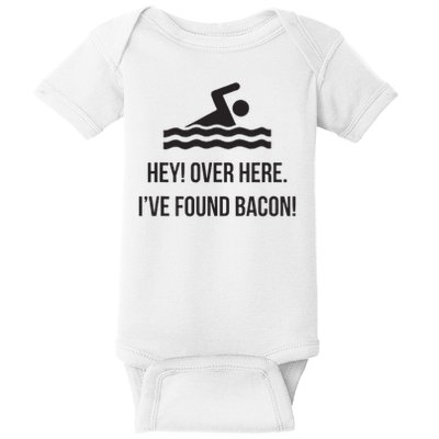 I've Found Bacon! Funny Swimmer , Bacon Lovers Baby Bodysuit