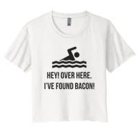 I've Found Bacon! Funny Swimmer , Bacon Lovers Crop Top
