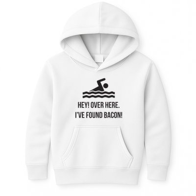 I've Found Bacon! Funny Swimmer , Bacon Lovers Kids Hoodie