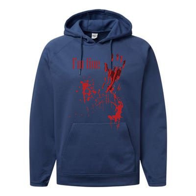 IM Fine Bloody Halloween Performance Fleece Hoodie