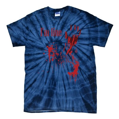 IM Fine Bloody Halloween Tie-Dye T-Shirt