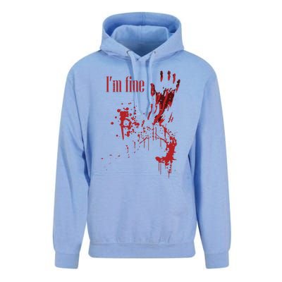 IM Fine Bloody Halloween Unisex Surf Hoodie