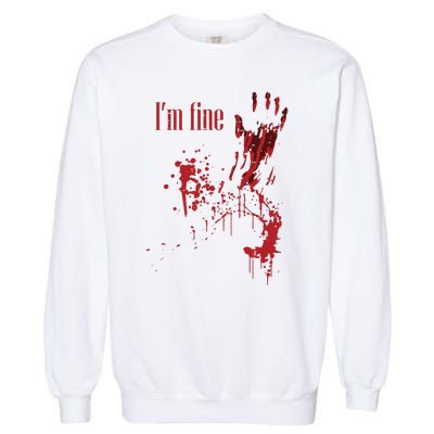 IM Fine Bloody Halloween Garment-Dyed Sweatshirt