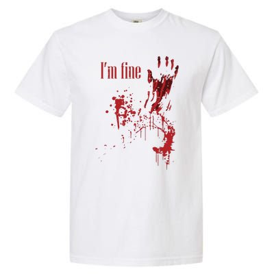 IM Fine Bloody Halloween Garment-Dyed Heavyweight T-Shirt