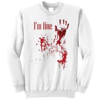 IM Fine Bloody Halloween Sweatshirt