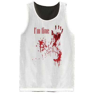 IM Fine Bloody Halloween Mesh Reversible Basketball Jersey Tank