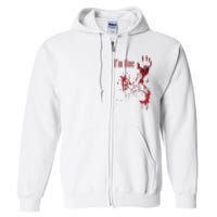 IM Fine Bloody Halloween Full Zip Hoodie