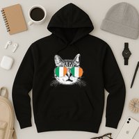 Irish Flag Cat T St. Patrick's Day Catrick's Cattys Hoodie