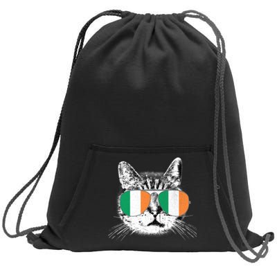 Irish Flag Cat T St. Patrick's Day Catrick's Cattys Sweatshirt Cinch Pack Bag