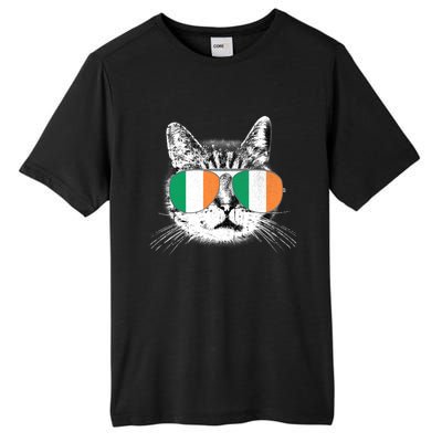 Irish Flag Cat T St. Patrick's Day Catrick's Cattys Tall Fusion ChromaSoft Performance T-Shirt