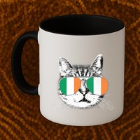 Irish Flag Cat T St. Patrick's Day Catrick's Cattys Mug
