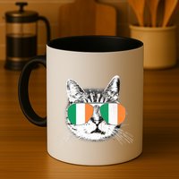 Irish Flag Cat T St. Patrick's Day Catrick's Cattys Mug